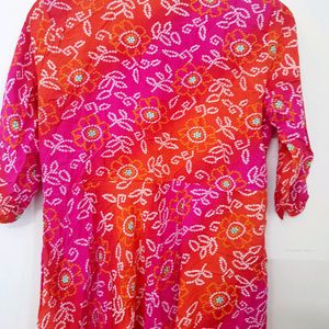 Orangish Pink Kurta