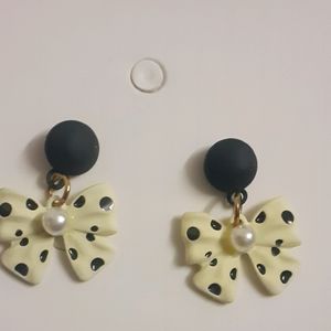 Black And White Earrings