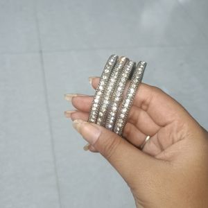 Diamond Bangles White 😍