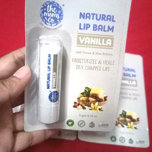 PACK OF 3 THE MOMS CO VANILLA LIPBALM