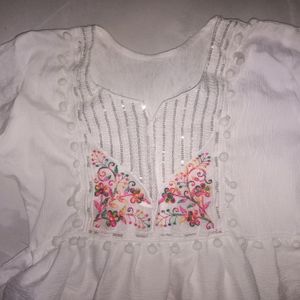 Fairy White Chiffon Top