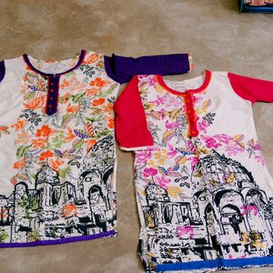 Beautiful Cotton Kurti Combo Of 2