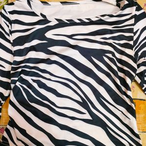 Urbanic Zebra Print Top