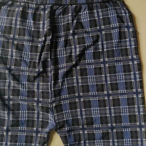 Blue Chequered Pant