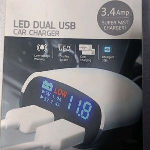 3.4 Amp Dual USB Super Fast Plug Car Charge