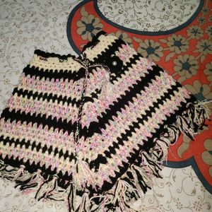 Kids Handmade Wool Poncho