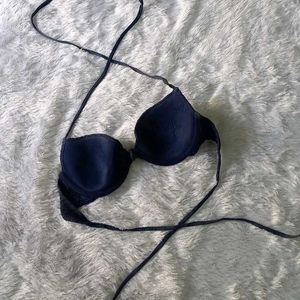 Branded Knotted And Padded Schiffli Bikini