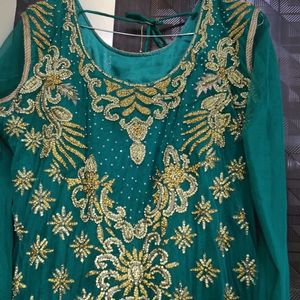 Heavy Party Wear Suit With Churidaar And Dupatta