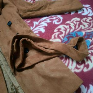 New Year Sale ✅Korean Brown Long Coat Wi