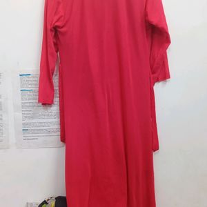 Red Net Kurti