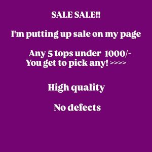 Sale - Any 5 Under 1000/-