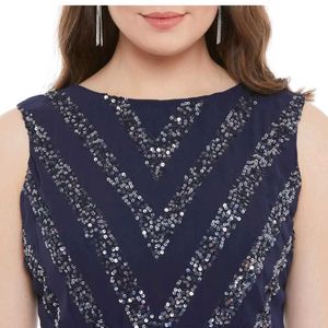 Madame Navy Blue Dress