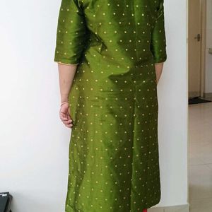 Green Festive Kurta