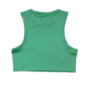 Cropped Vest Top With Tag