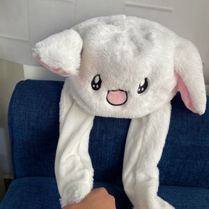 Moving Ear Rabbit Hat - Imported Soft Toy