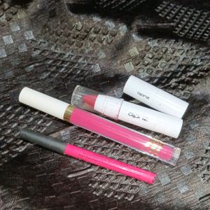 3 Lipstick And 1 Lip Liner Combo