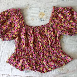 Floral Crop Top