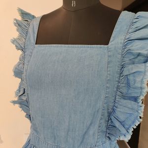 Cotton Denim Top