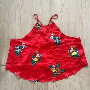 F21 Butterfly Crop Top