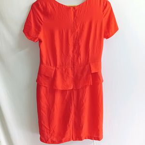 🎉50% OFF🎉Orange polysilk Damilira Dress