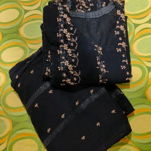 Black Kurti With Plazzo