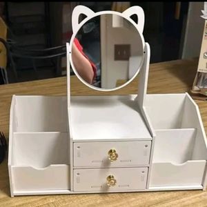 Makeup Organizer With Mirror