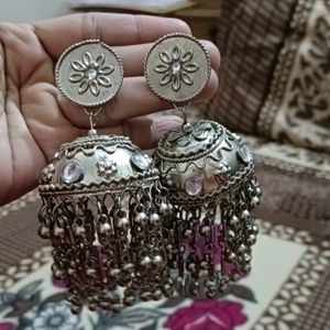 Oxidised Jhumka