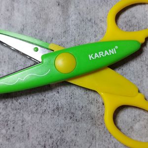 Beautiful Pattern Design Scissors (Green+yellow)