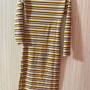 Yellow bodycon dress