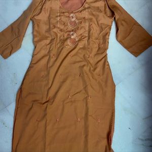 peach ethnic kurta