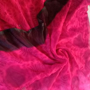 Magenta Rose Pink Dress Material With Dupatta