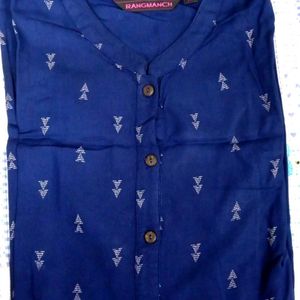 RANGMANCH Navy Blue Kurta Xl