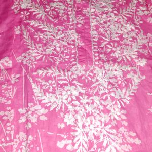 Pink Chikankari Kurti