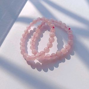 Rose Quartz Crystal Bracelet