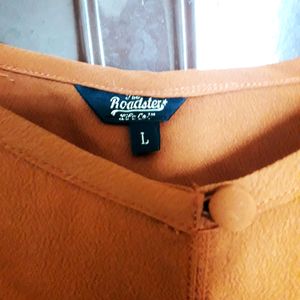 Roadster Brown Noodle Strap Top