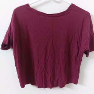 Women's Crop Tshirt Red