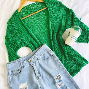 🎀Pinterest Crochet Pattern Green Cardigan