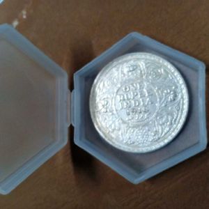 Very Rare 1918 Pure Silver 1rupee Coin