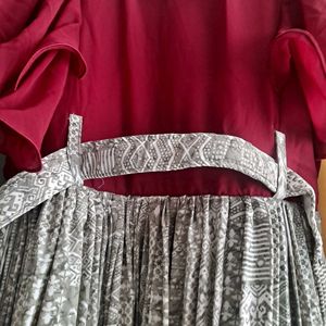 Maroon Long Frock