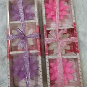 Premium Quality Sented Flower Candles Pack Of 3