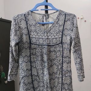 Blue Short Kurta Top