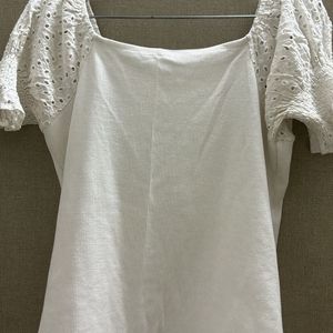 White Shiffi cotton Top