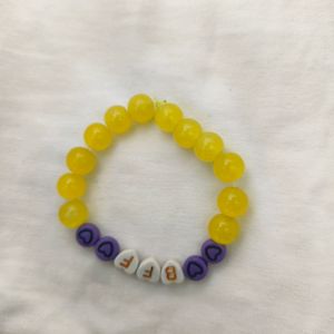 Customisable Name bracelet Glass beads bracele