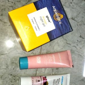 Combo Of Night Mousse Gel , Sunscreen &Face Wash