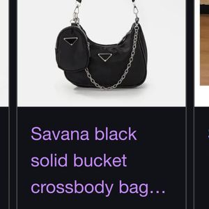 Prada And Savana Black Dupe Sling Bag