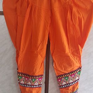 Black Orange Dhoti Kediyu