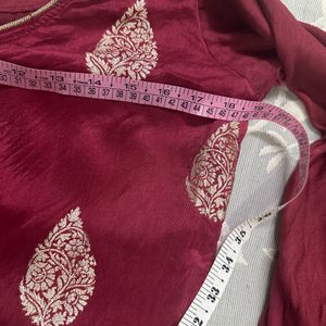 Maroon Colour Kurta Set