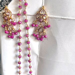 Fancy Necklace Set With Earrings