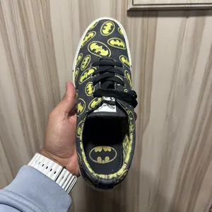 Batman Black Yellow Canvas Sneakers