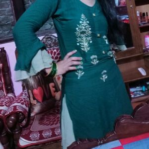 Beautiful 😍 Green Skirt Kurta